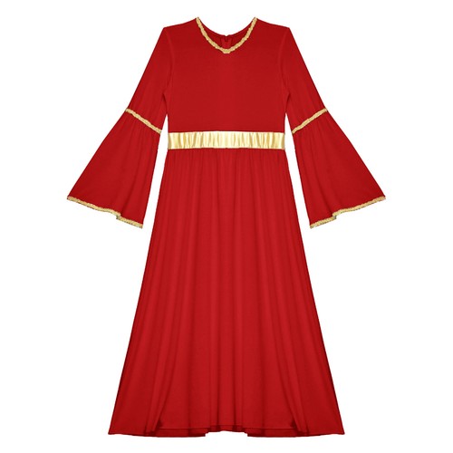 Girls Dress Soft Gown Satge Performance Costume Breathable Uniform Cosplay Robe - Picture 29 of 42