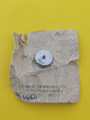 Vintage White Gold Masonic Shriners Sword Freemason Lapel Tack Pin KC, MO RARE - Picture 4 of 9