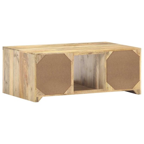 Madera Maciza de Mango Mesa Centro Consola Salón Café Sofá Mesita vidaXL - Imagen 4 de 12
