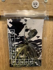 1/2oz Grass Piece by Bass Puzzle G14 MS Smoke Shad