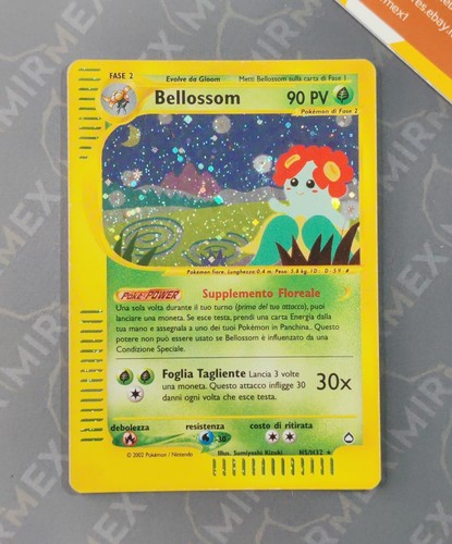 Pokemon Bellossom H5/H32 Aquapolis Italiano Holo - Foto 2 di 14