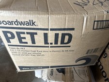 New. Boardwalk Pet lid Portion Cup- Fits 2 Oz Portion Cup -2500 Lids
