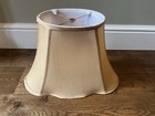 Vintage Lampshade Champagne Cream Gold-ish Colour Scalloped Edge Bell Shape