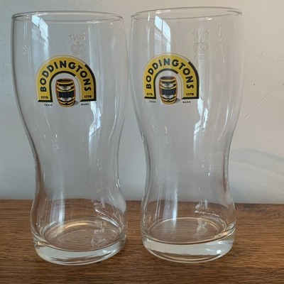 2 Boddingtons Bitter Pint Gläser 2403