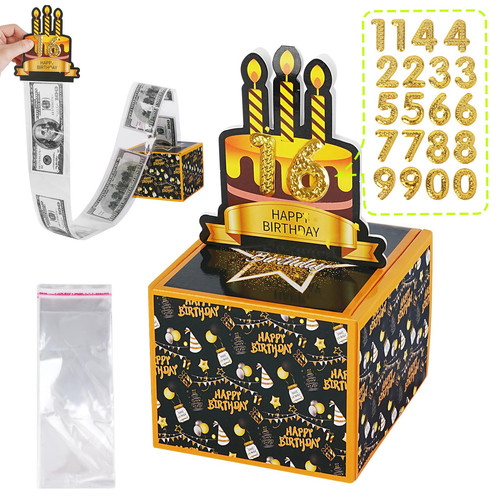 Birthday Money Pull Box, Money Box for Cash Gift, A Fun Way to Give Cash Gift...