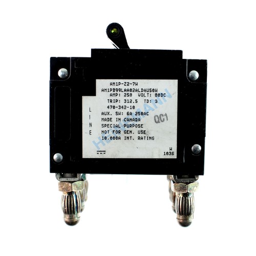CUTLER HAMMER EATON AM1P-Z2-7W DISYUNTOR, 3 POLOS, 250A, 80VDC - Imagen 3 de 3