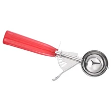 1.3 Ounce Ice Cream Scoop with Trigger, Portion Cookie Scoop Red