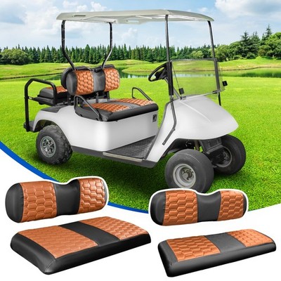 NOKINS Golf Cart Seat Covers Kit, 4PCS Front&Rear Seat Covers Fits for EZGO T...