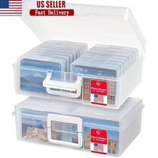 Portable Multi-Purpose Organizer Case Photos Craft Supplies Storage 2 Pack New