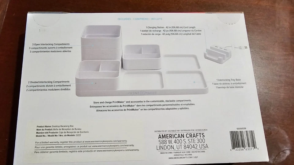 We R Memory Keepers Print Maker USB Modular Storage Tray Powered Charger Dock - Image 3 of 4