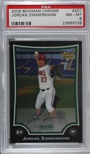 2009 Bowman Chrome Jordan Zimmermann #201 PSA 8 1c7