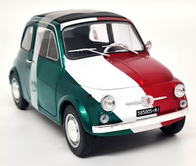 Solido 1/18 Fiat 500 Italia 1965 Tribute Edition Diecast scale model car