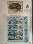 ISLE OF MAN 50th Anniversary of Battle of Britain Limited edition FDC postcard