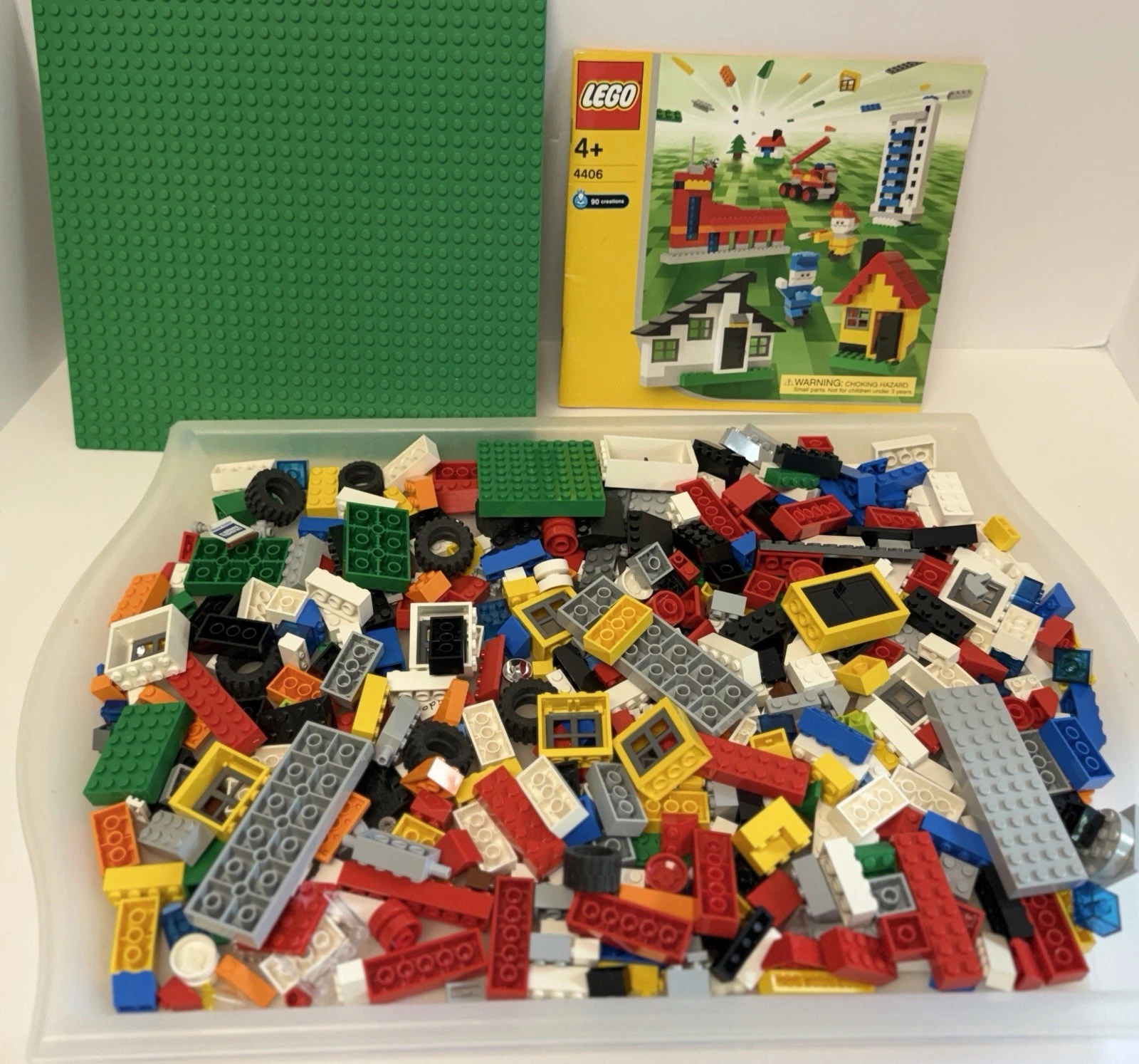 Lego Creator Buildings Set 4406 Pieces & Book 370+ Pieces Incomplete 1 lbs 13oz