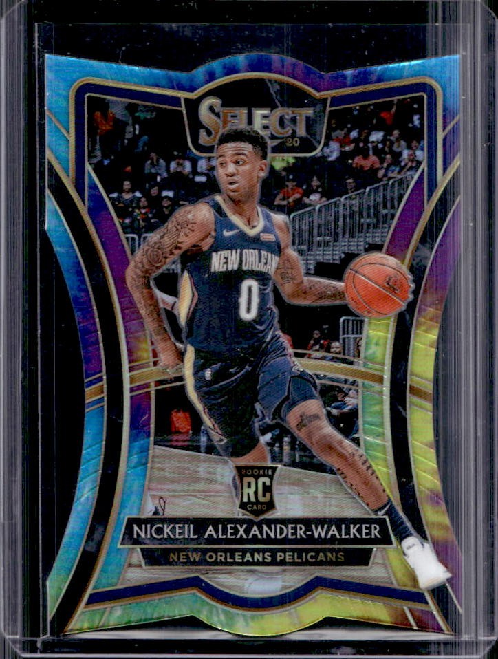 2019-20 Select Nickeil Alexander-Walker RC Tie Dye Prizms Die Cut Premier #3/25