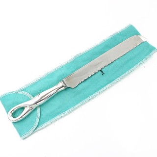 Tiffany & Co Sterling Elsa Peretti Padova 11in Bread Knife w/ Pouch #S5495 2