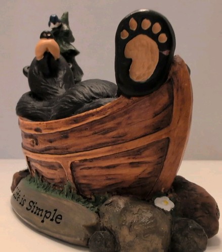 Big Sky Carvers Bearfoots Life is Simple Figurine Jeff Fleming Shelf Numbered - Picture 4 of 12