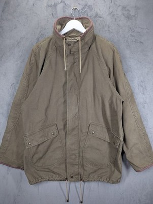Vintage Timberland Weathergear Herren Medium Grün Canvas Jagd Chore Jacke