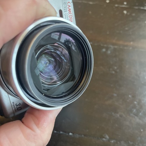 Vintage Olympus Camedia C-725 Ultra Zoom 3MP Camera Silver Compact - Picture 9 of 12