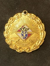 KNIGHTS OF COLUMBUS PENDANT Medal Antique Vintage Pin Back Cincinnati Ohio