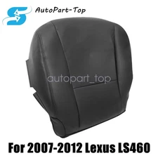 Driver Bottom Perf Leather Seat Cover Black For 2007 - 2012 Lexus LS460 LS600h L