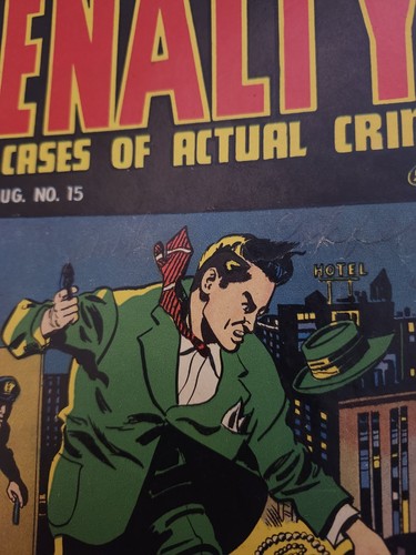 CRIME MUST PAY THE PENALTY #15 1950 ACE MAGAZINES GOLDEN AGE PRE CODE CRIME VG - Picture 2 of 4
