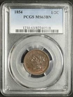 1854-P Half Cent — photo from another recent sale