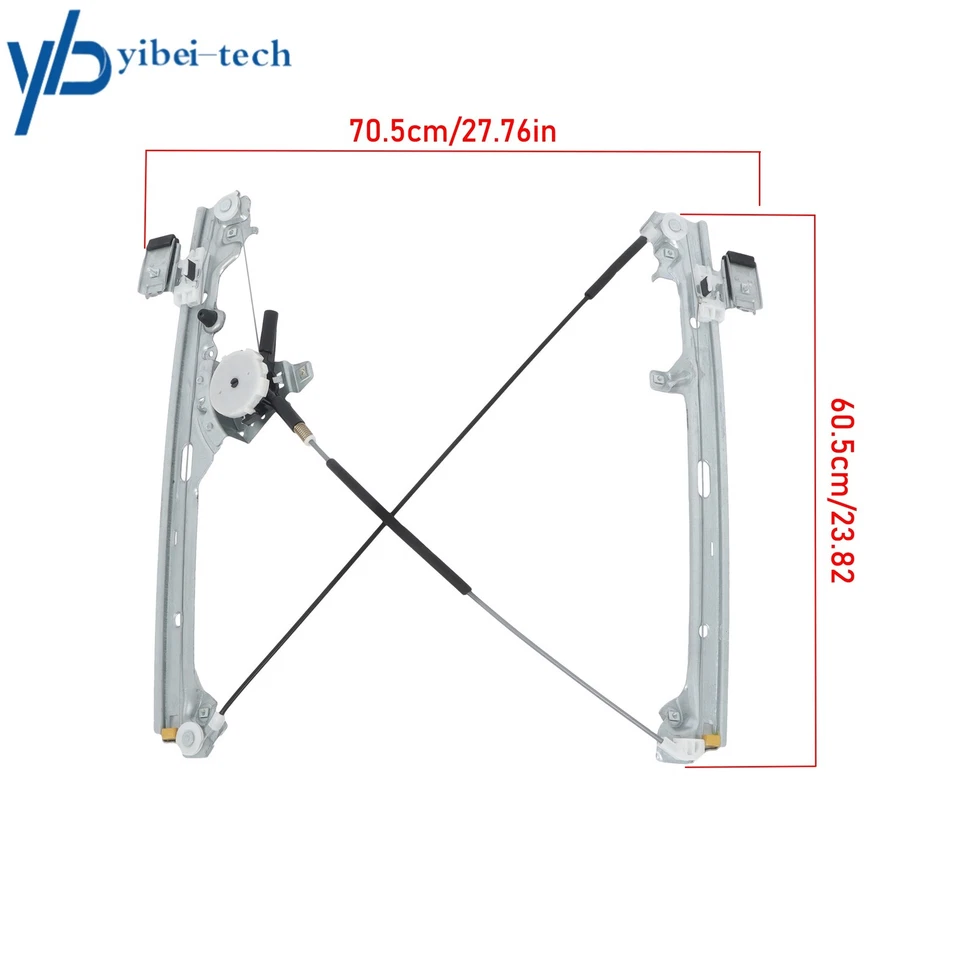 Regulador de ventana manual delantero izquierdo derecho para Chevrolet Silverado 2500 GMC 99-07 Foto 2 de 4