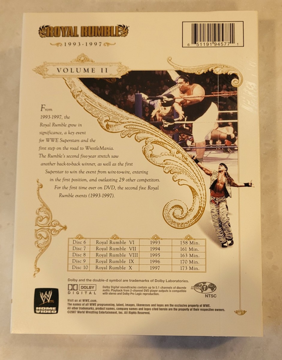 WWE Royal Rumble The Complete Anthology 1988-2007 DVD 20-Disc Set