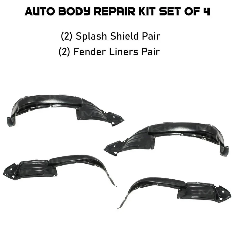 Par de protectores contra salpicaduras delanteros y forros de guardabarros para Toyota Tacoma 2012-2015 Foto 2 de 4