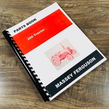 Massey Ferguson Mf 250 Tractor Parts Catalog Manual Book Exploded View