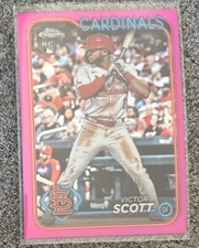2024 Topps Chrome - Pink Refractor #251 Victor Scott II (RC)