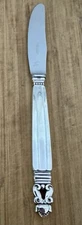 GEORG JENSEN ACORN PATTERN STERLING 9" LONG HANDLED DINNER KNIFE(S)
