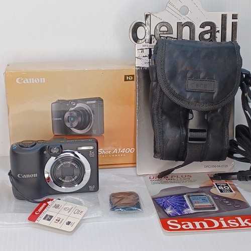 Canon PowerShot A1400 16.0 MP Digitalkamera mit neuer 32GB SD & Tasche