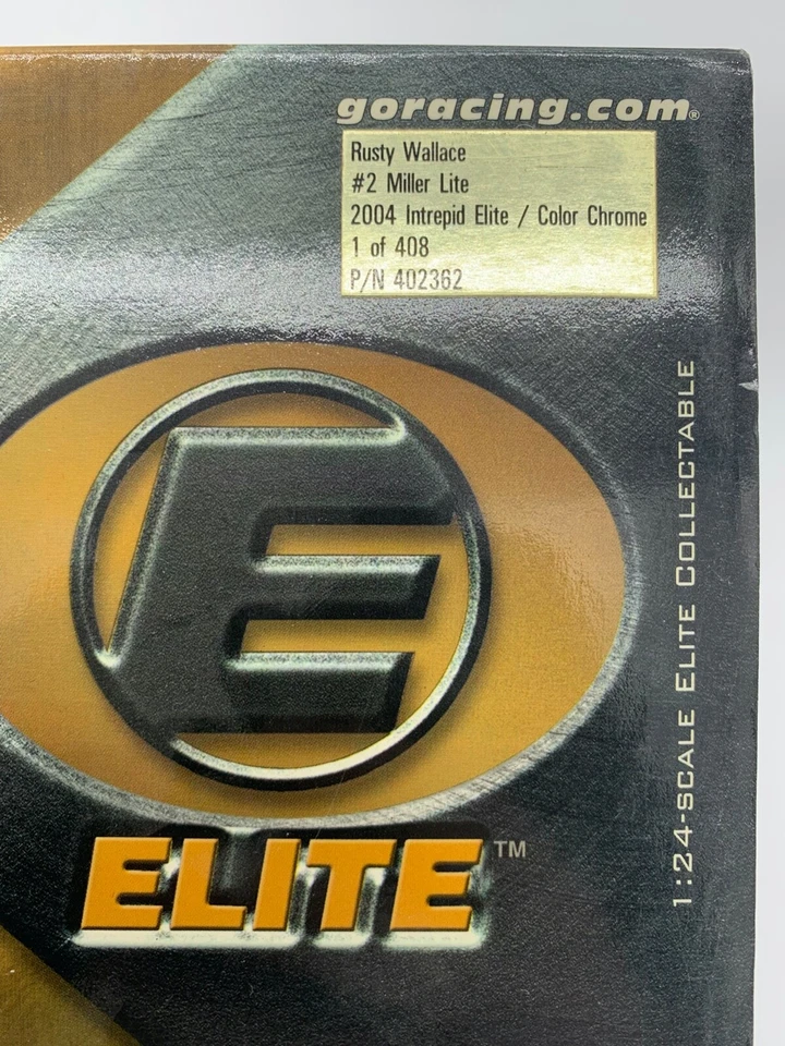 NASCAR Action Elite 2003 Rusty Wallace #2 Miller Lite 600 Start 1/24 Diecast Car - Image 4 of 4