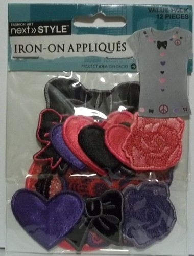 Love and Peace 12 Pcs Embroidered Iron-on Appliques Horizon NIP - Picture 2 of 2