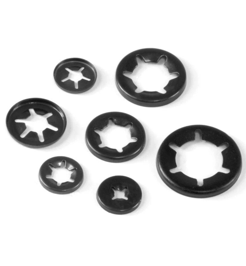 EJ PARTS Starlock Rondelle Albero di Ritenzione Push On Velocità Clip Asse 3-12mm Molla Acciaio