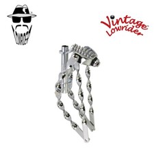 Forcella a molla ritorta piatta dritta 16" bicicletta Lowrider originale d'epoca CROMO.