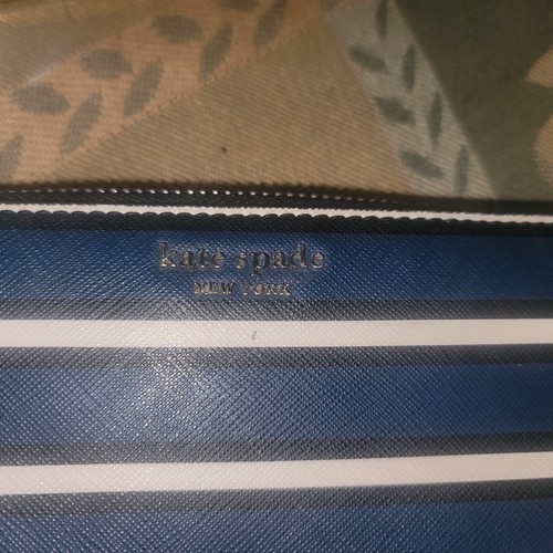 Kate Spade New York Cameron Large Continental Wallet Stripe Zip Around - read - Picture 6 of 16