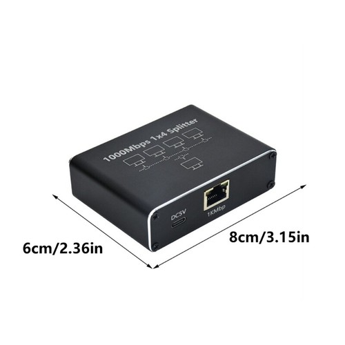 RJ45 Splitter 1 to 2/1 to 3/1 to 4 Ethernet Splitter 1000Mbps Ethernet Converter - Picture 8 of 11