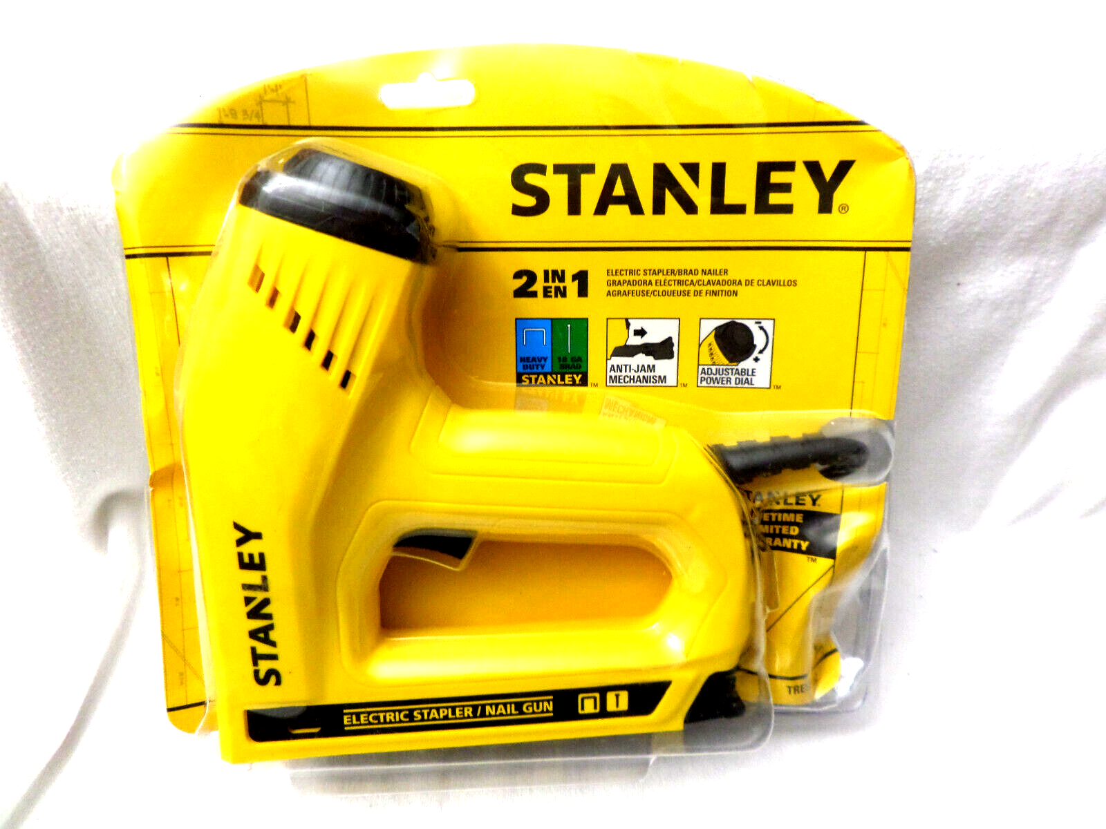 New Stanley TRE550Z HeavyDuty 2 In 1 Electric Staple / Brad Nail Gun