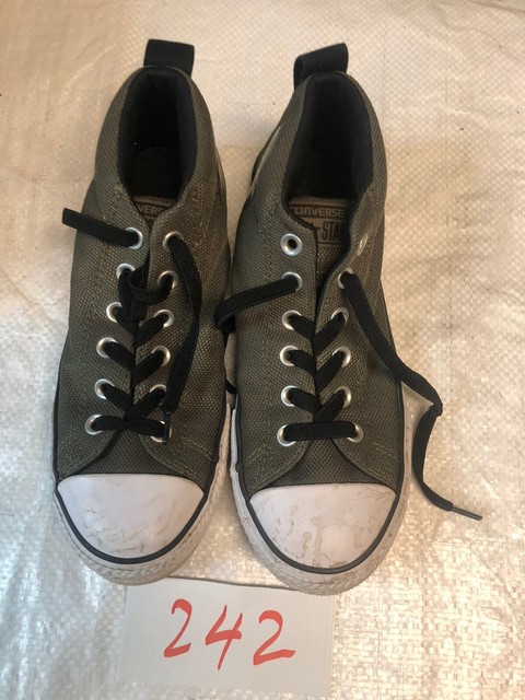 converse olive green shoes