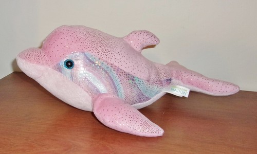 2018 Aurora Destination Nation Pink Dolphin - Sparkle Glitter Pastels - 16"