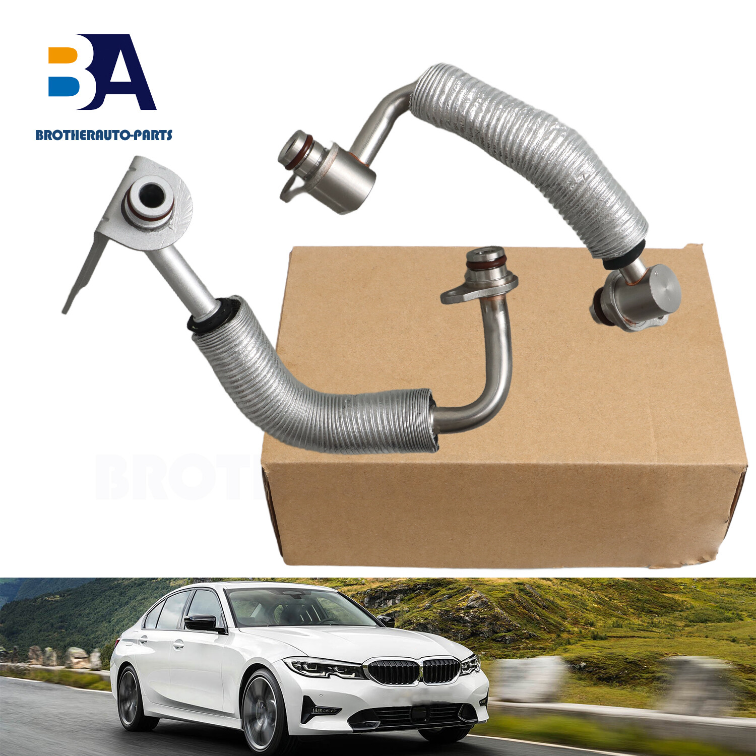 New Turbo Charger Coolant Return Hose Line Kit for BMW 228i 320i 428i 528i US