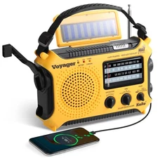 Used Kaito KA500 AM FM Shortwave Solar Crank Emergency Weather Alert Radio