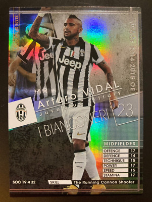 2014-15 Panini WCCF Stars of Club SOC Arturo Vidal Juventus refractor card