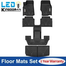 All Weather Floor Mats 3 Row + Cargo Liners For 2021-2025 Jeep Grand Cherokee L