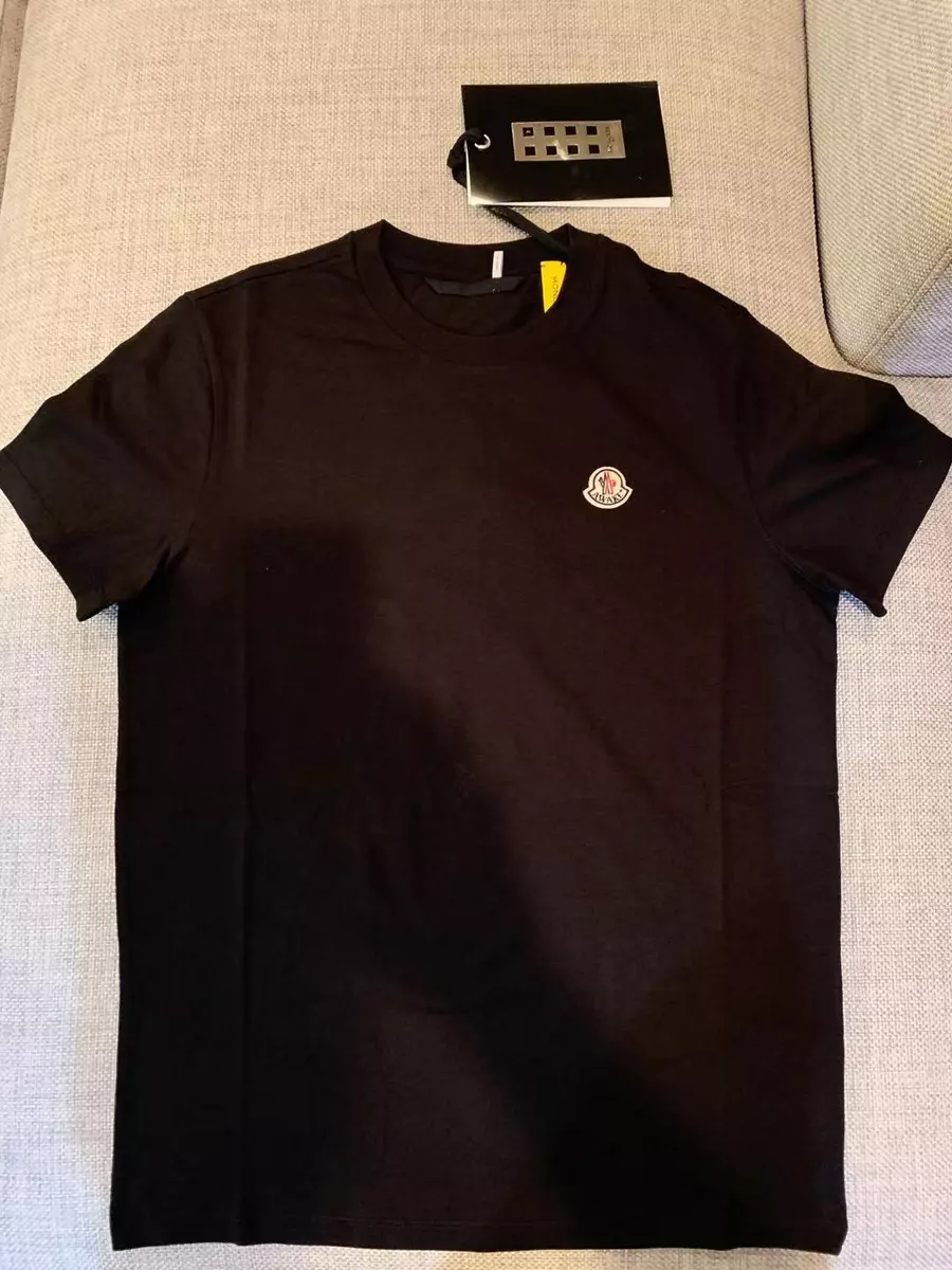 Awake x Moncler Tee T-Shirt Black Red Blue Size S L XL Cotton