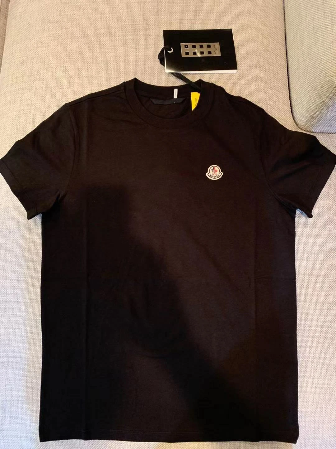 Moncler — Awake x Moncler Tee T-Shirt Black Red Blue Size S L XL Cotton