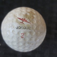 Vintage Golf Ball Spalding Air Flite red Plane red 